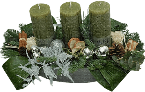 gala Christmas candle - PNG gratuit