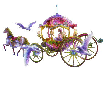 Fantasy Horse Carriage - GIF animado gratis