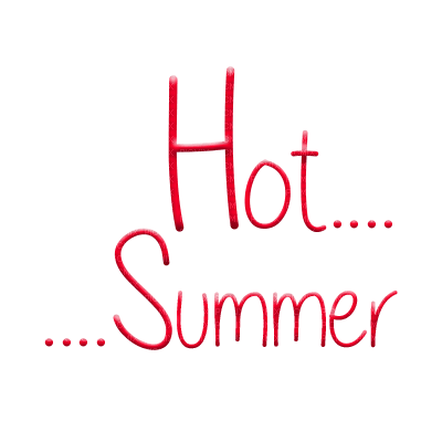 text hot summer red dolceluna - gratis png