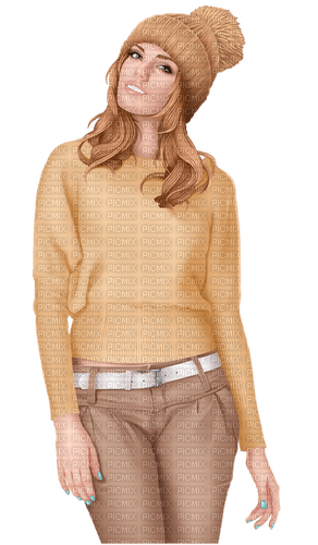 Woman. Winter. Fall. Autumn. Leila - 免费PNG