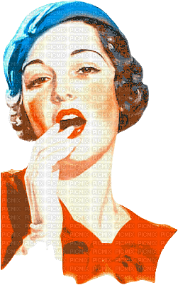 Vintage Woman - Bezmaksas animēts GIF