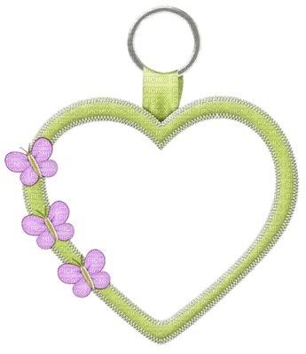 Kaz_Creations Deco Heart Butterflies Hanging Dangly Things Colours - gratis png