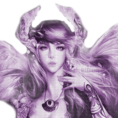 Y.A.M._Fantasy fairy purple - PNG gratuit