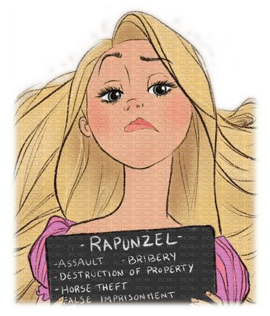 Rapunzel Mugshot - 免费PNG
