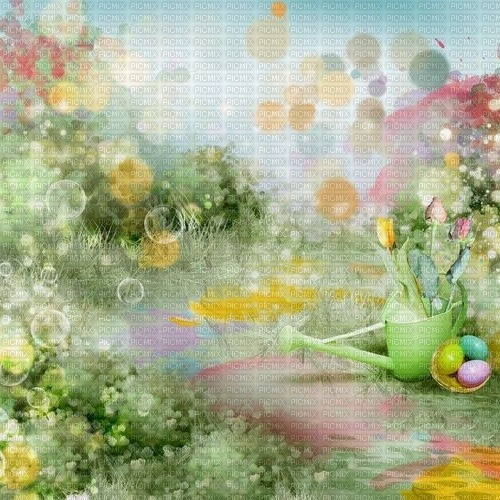 easter spring background - бесплатно png