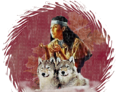 American Indian woman bp - Gratis geanimeerde GIF