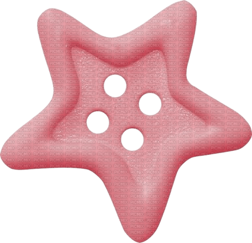 pink star button - darmowe png