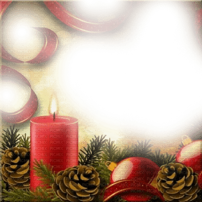 kikkapink winter christmas gold red frame - zadarmo png