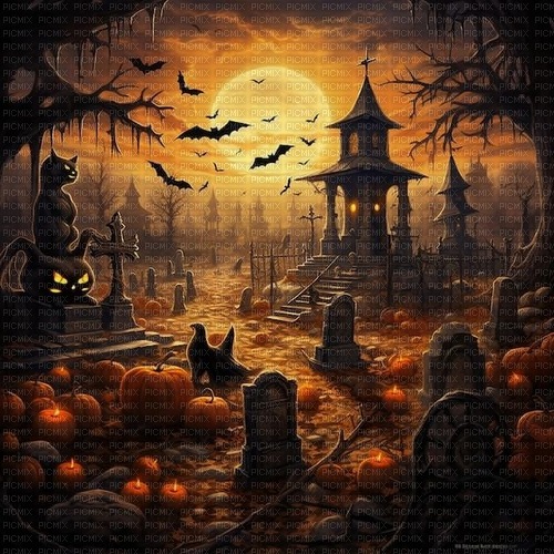 gothic background halloween brown orange - zdarma png