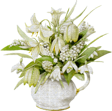 vase of flowers bp - GIF animé gratuit