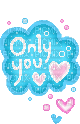 only you pixel text - Darmowy animowany GIF