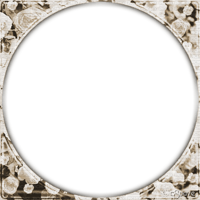 soave  frame circle flowers rose spring sepia - δωρεάν png