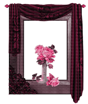 minou-window curtain flower - бесплатно png