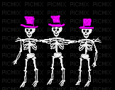 dancing skeletons - Bezmaksas animēts GIF