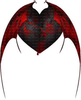 goth heart - nemokama png