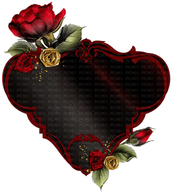 Red Frame Rozen - png gratuito