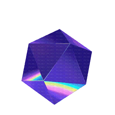 geometric prism - GIF animado grátis