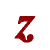 Kaz_Creations Alphabets Colours Red Letter Z - Nemokamas animacinis gif