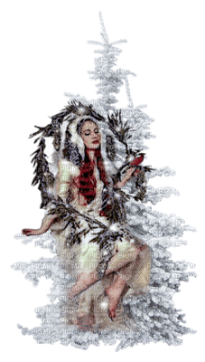 Kaz_Creations Woman Femme Christmas Winter - PNG gratuit
