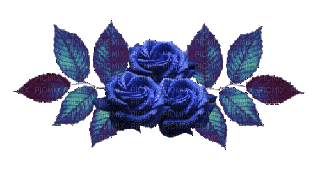 blue flowers sunshine3 - 無料のアニメーション GIF