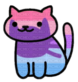 Catgender Pride flag Neko Atsume cat - gratis png