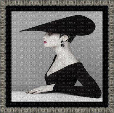 image encre femme mode charme chapeau edited by me - 無料png