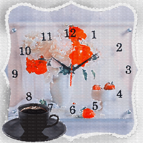 uhr watch coffee milla1959 - Бесплатный анимированный гифка