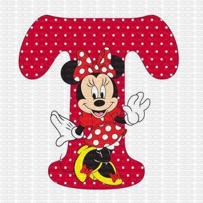 image encre lettre T Minnie Disney edited by me - png gratuito