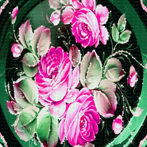 green pink milla1959 - Gratis animeret GIF