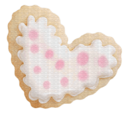 Coeur Biscuit Blanc Rose:) - PNG gratuit