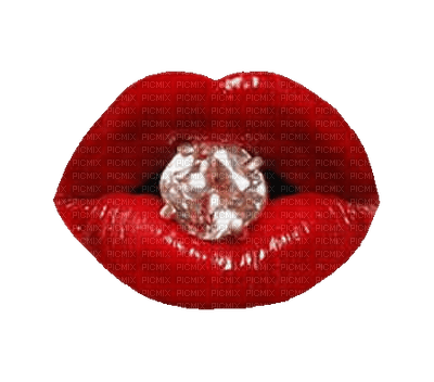 Lip, Lips, Diamond, Diamonds, Red, White - Jitter.Bug.Girl - ingyenes png