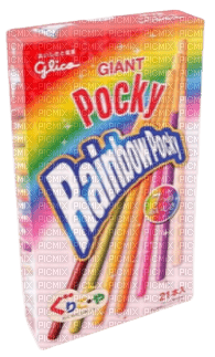rainbow pocky - бесплатно png