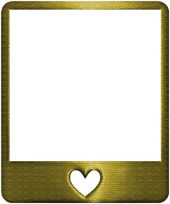 frame-gold-heart - png gratis