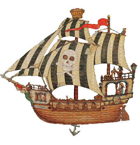 Pirates Boat - Ingyenes animált GIF