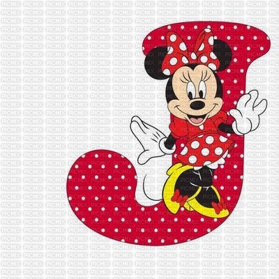 image encre lettre J Minnie Disney edited by me - gratis png