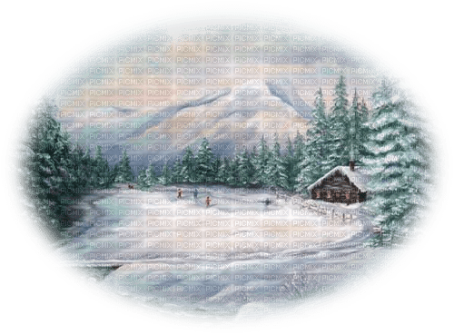 loly33 paysage hiver - Free PNG