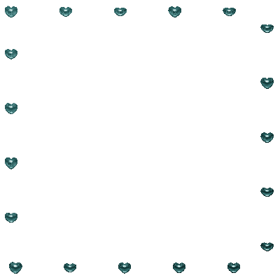 Frame, Frames, Heart, Hearts, Deco, Teal, Gif - Jitter.Bug.Girl - 無料のアニメーション GIF