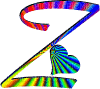 Kaz_Creations Alphabets Colours Letter  Z - GIF animado gratis