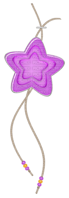 Kaz_Creations Deco Star Hanging Dangly Things Colours - 免费PNG