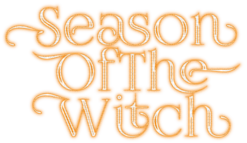 Season Of The Witch.Text.Orange - KittyKatLuv65 - png ฟรี