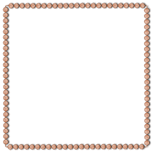 Brown Pearls Frame - ücretsiz png