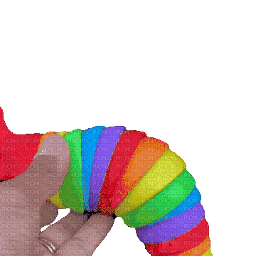 rainbow slug - Zdarma animovaný GIF