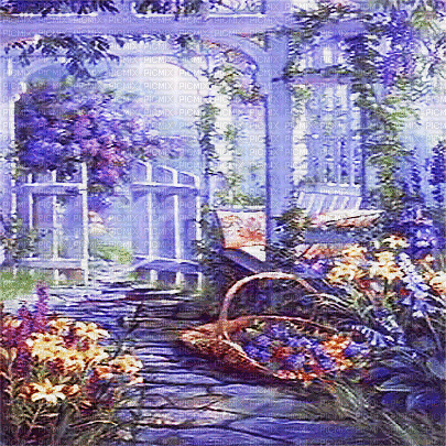 soave background animated vintage garden spring - Gratis geanimeerde GIF
