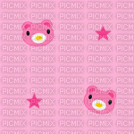 Kawaii pink bears bear stars background - Zdarma animovaný GIF