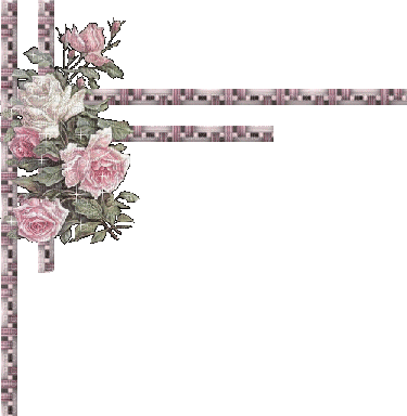 cecily-coin cadre fleuri glitter - Kostenlose animierte GIFs