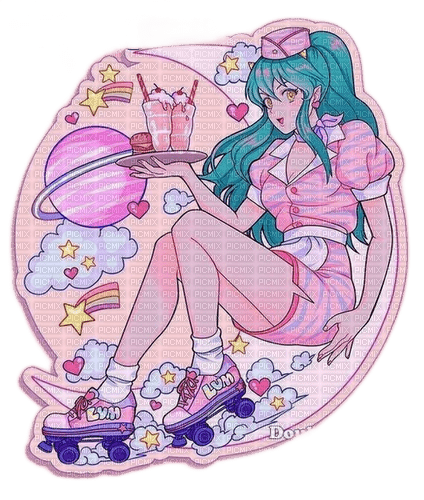 Anime girl ❤️ elizamio - kostenlos png