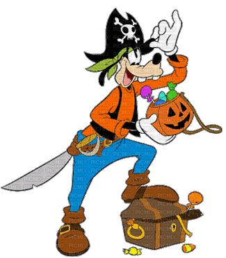 Kaz_Creations Goofy Halloween - GIF animé gratuit