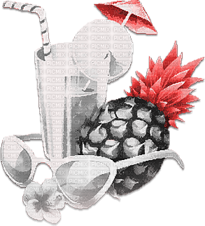 soave deco summer cocktail fruit ananas pineapple - PNG gratuit