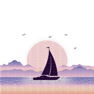 sailboat sea - фрее пнг