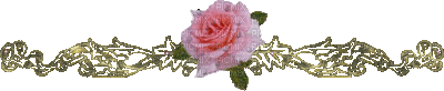 golden bar with pink rose - Free animated GIF